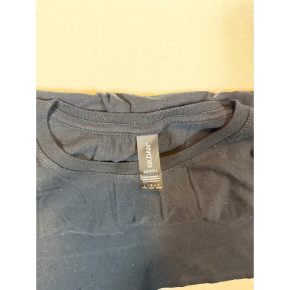 Farm Girl Gone Wild Graphic T Shirt Large Black Cow Retro - Picture 3 of 3